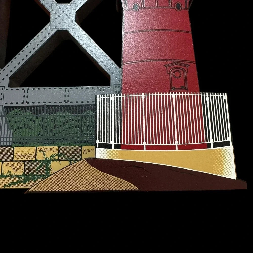 JEFFRY'S HOOK‎ LIGHTHOUSE New York City, New York NYC Shelia's 1996 SIGNED